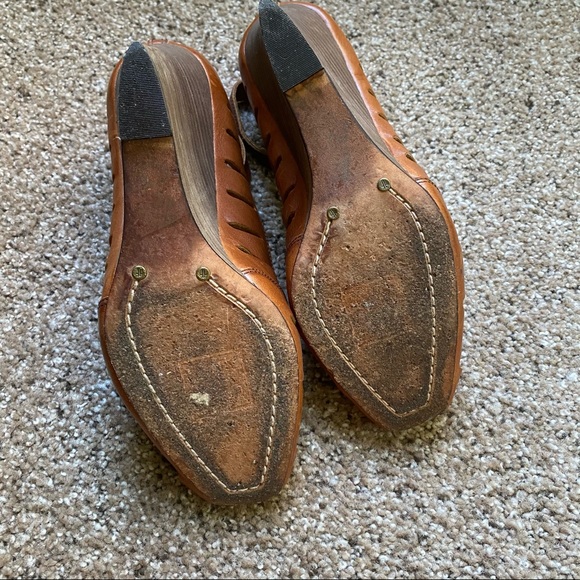 Frye Gwen Ankle Strap Brown Leather Sandals sz 9 - Picture 8 of 16